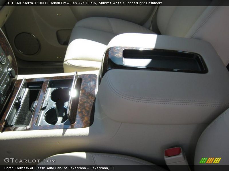Summit White / Cocoa/Light Cashmere 2011 GMC Sierra 3500HD Denali Crew Cab 4x4 Dually