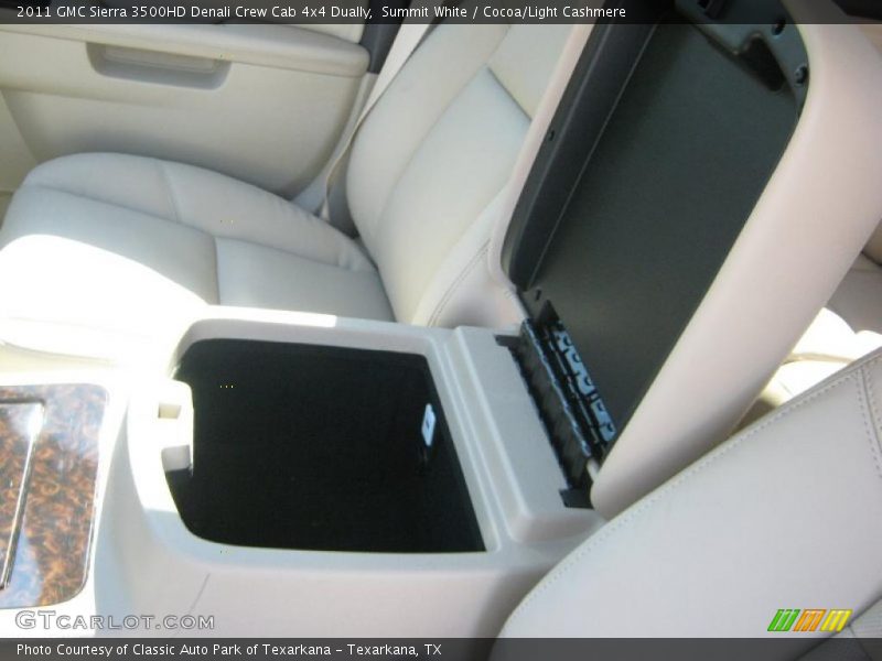Summit White / Cocoa/Light Cashmere 2011 GMC Sierra 3500HD Denali Crew Cab 4x4 Dually