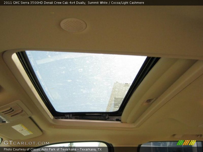 Sunroof of 2011 Sierra 3500HD Denali Crew Cab 4x4 Dually