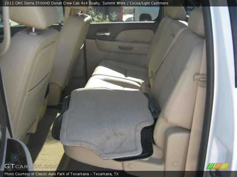 Summit White / Cocoa/Light Cashmere 2011 GMC Sierra 3500HD Denali Crew Cab 4x4 Dually