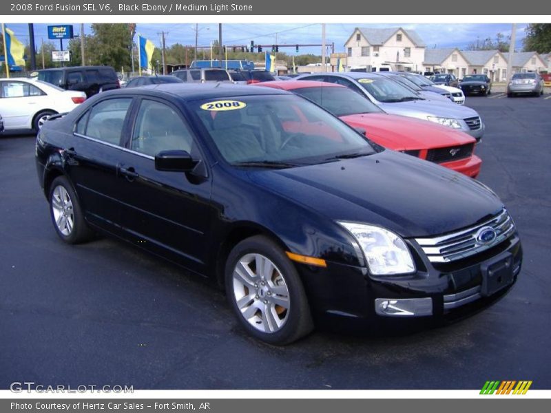 Black Ebony / Medium Light Stone 2008 Ford Fusion SEL V6