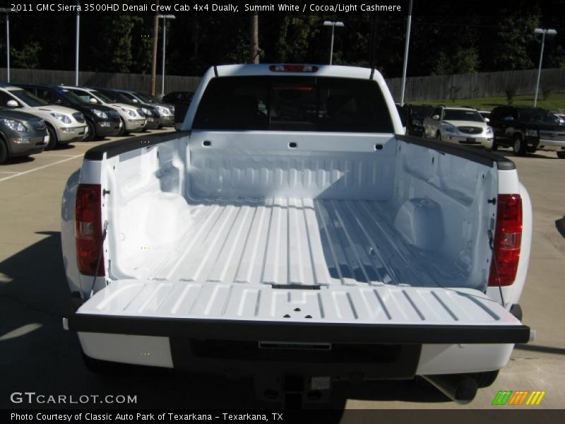 Summit White / Cocoa/Light Cashmere 2011 GMC Sierra 3500HD Denali Crew Cab 4x4 Dually