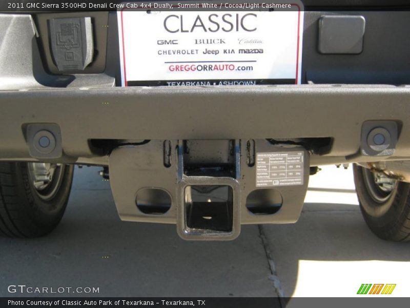 Summit White / Cocoa/Light Cashmere 2011 GMC Sierra 3500HD Denali Crew Cab 4x4 Dually