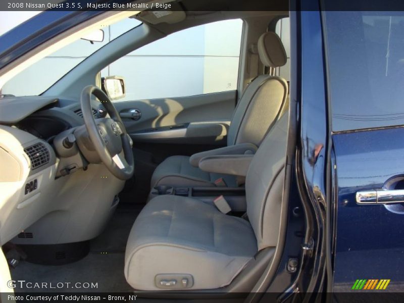 Majestic Blue Metallic / Beige 2008 Nissan Quest 3.5 S