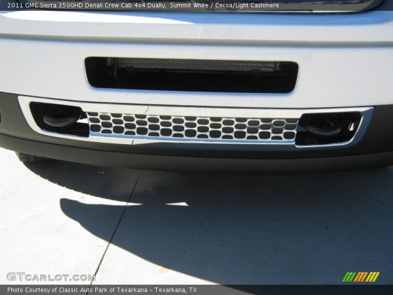 Summit White / Cocoa/Light Cashmere 2011 GMC Sierra 3500HD Denali Crew Cab 4x4 Dually
