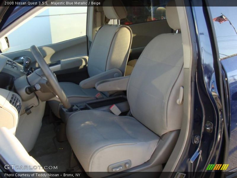 Majestic Blue Metallic / Beige 2008 Nissan Quest 3.5 S