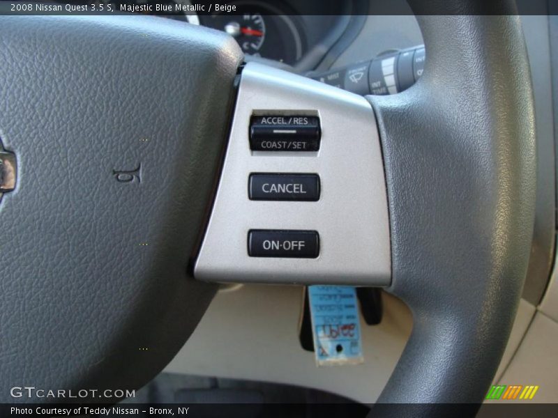 Majestic Blue Metallic / Beige 2008 Nissan Quest 3.5 S
