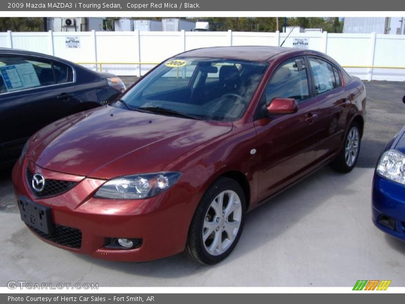 Copper Red Mica / Black 2009 Mazda MAZDA3 i Touring Sedan