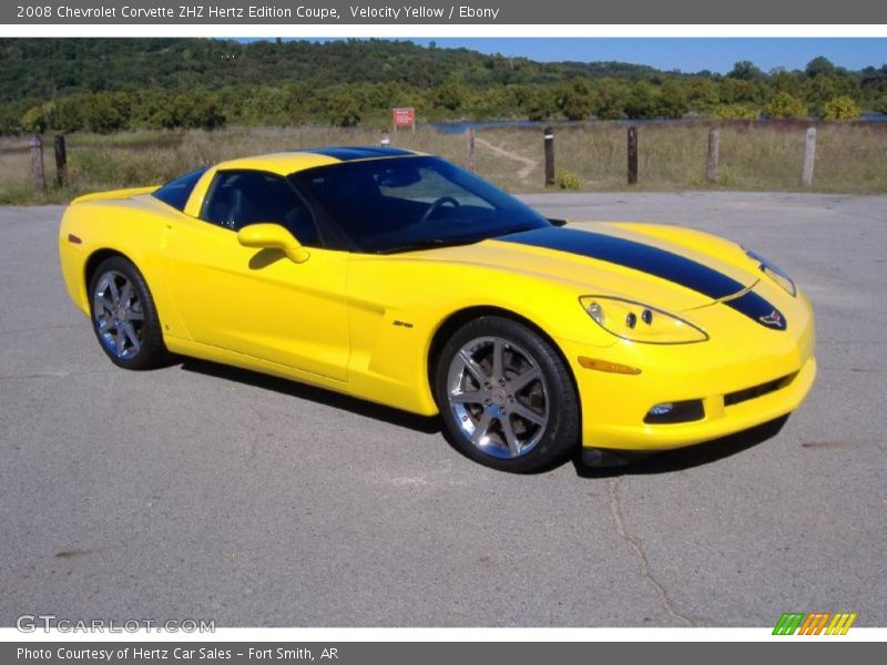 Front 3/4 View of 2008 Corvette ZHZ Hertz Edition Coupe