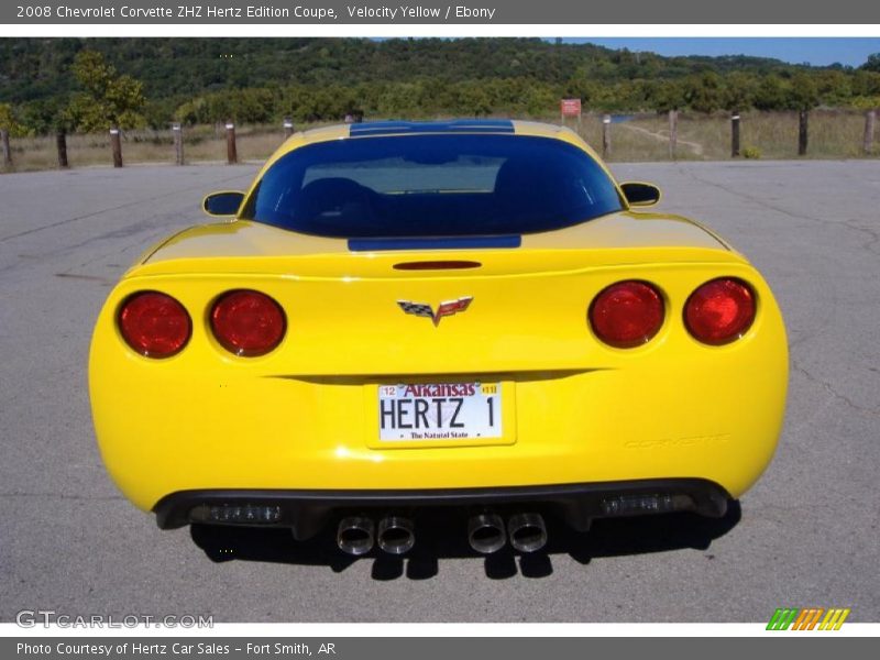 Velocity Yellow / Ebony 2008 Chevrolet Corvette ZHZ Hertz Edition Coupe