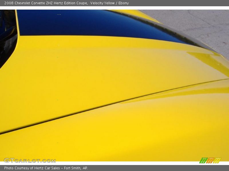 Velocity Yellow / Ebony 2008 Chevrolet Corvette ZHZ Hertz Edition Coupe
