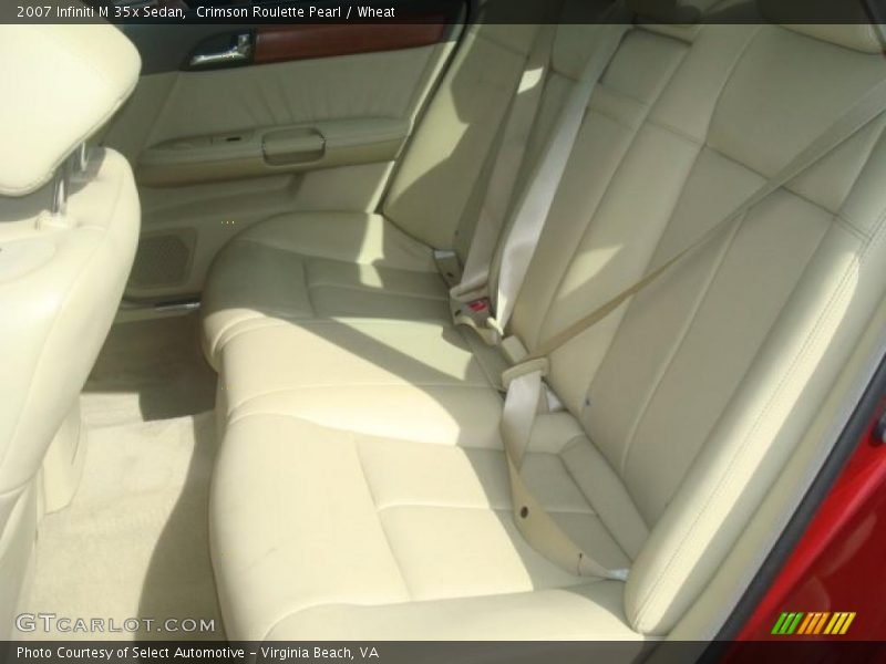 Crimson Roulette Pearl / Wheat 2007 Infiniti M 35x Sedan