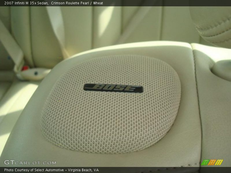 Crimson Roulette Pearl / Wheat 2007 Infiniti M 35x Sedan