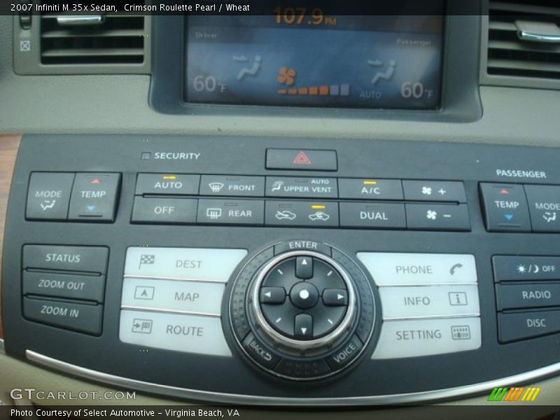Crimson Roulette Pearl / Wheat 2007 Infiniti M 35x Sedan