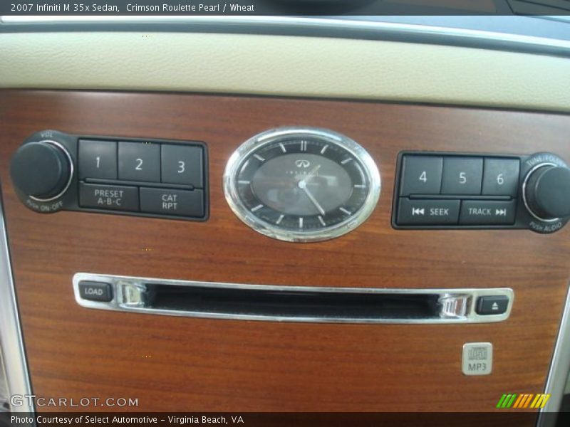 Crimson Roulette Pearl / Wheat 2007 Infiniti M 35x Sedan