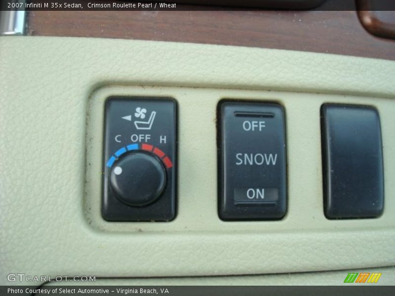 Crimson Roulette Pearl / Wheat 2007 Infiniti M 35x Sedan