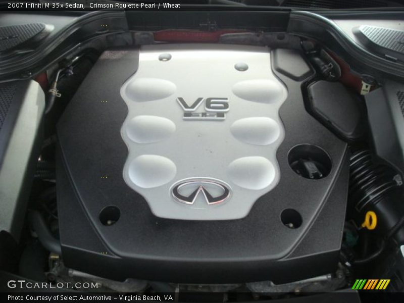Crimson Roulette Pearl / Wheat 2007 Infiniti M 35x Sedan