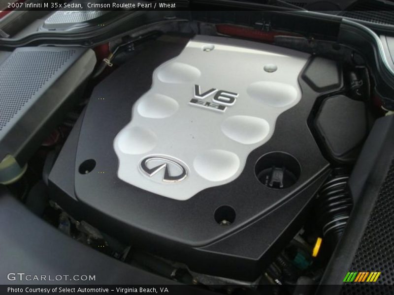 Crimson Roulette Pearl / Wheat 2007 Infiniti M 35x Sedan