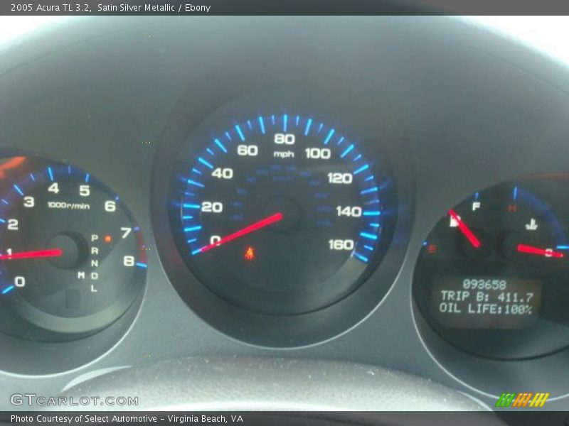 Satin Silver Metallic / Ebony 2005 Acura TL 3.2