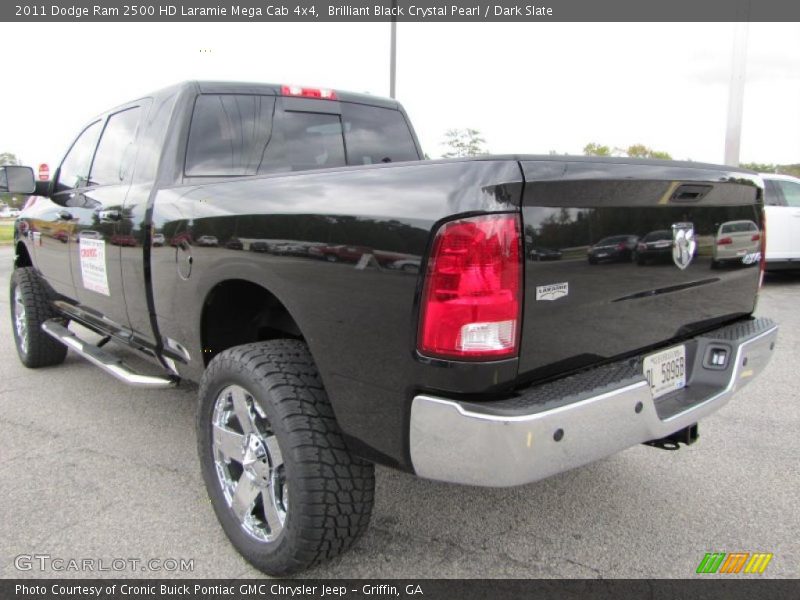 Brilliant Black Crystal Pearl / Dark Slate 2011 Dodge Ram 2500 HD Laramie Mega Cab 4x4