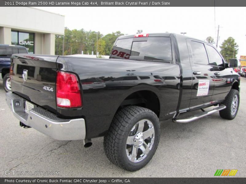 Brilliant Black Crystal Pearl / Dark Slate 2011 Dodge Ram 2500 HD Laramie Mega Cab 4x4