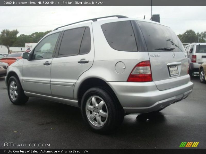 Brilliant Silver Metallic / Ash 2002 Mercedes-Benz ML 500 4Matic