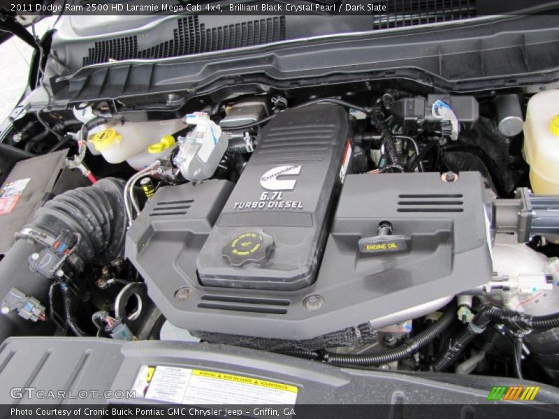  2011 Ram 2500 HD Laramie Mega Cab 4x4 Engine - 6.7 Liter OHV 24-Valve Cummins VGT Turbo-Diesel Inline 6 Cylinder