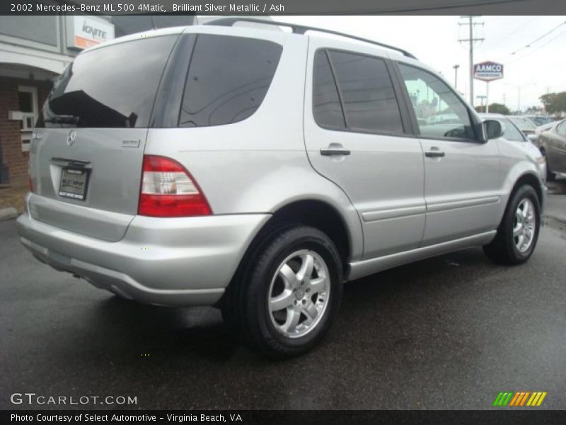 Brilliant Silver Metallic / Ash 2002 Mercedes-Benz ML 500 4Matic