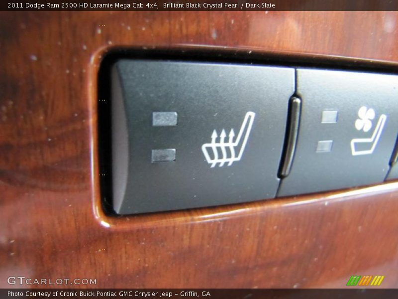 Brilliant Black Crystal Pearl / Dark Slate 2011 Dodge Ram 2500 HD Laramie Mega Cab 4x4