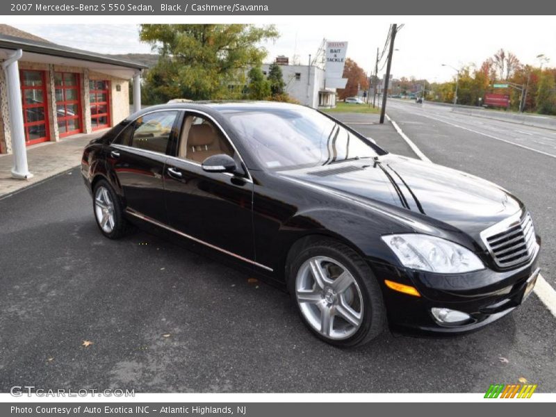 Black / Cashmere/Savanna 2007 Mercedes-Benz S 550 Sedan