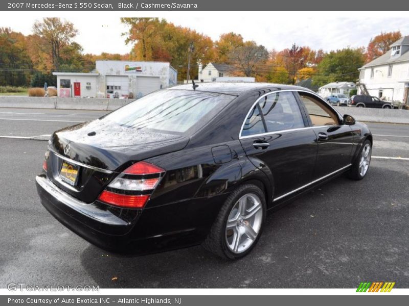 Black / Cashmere/Savanna 2007 Mercedes-Benz S 550 Sedan
