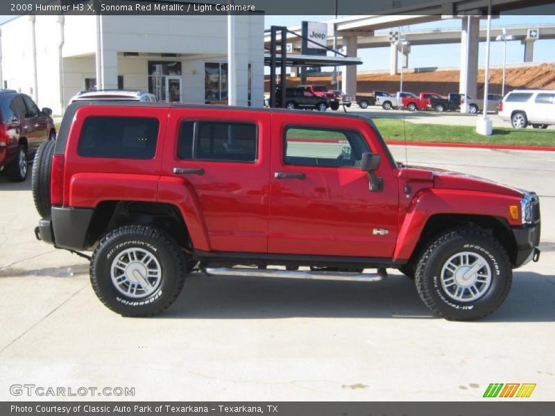 Sonoma Red Metallic / Light Cashmere 2008 Hummer H3 X