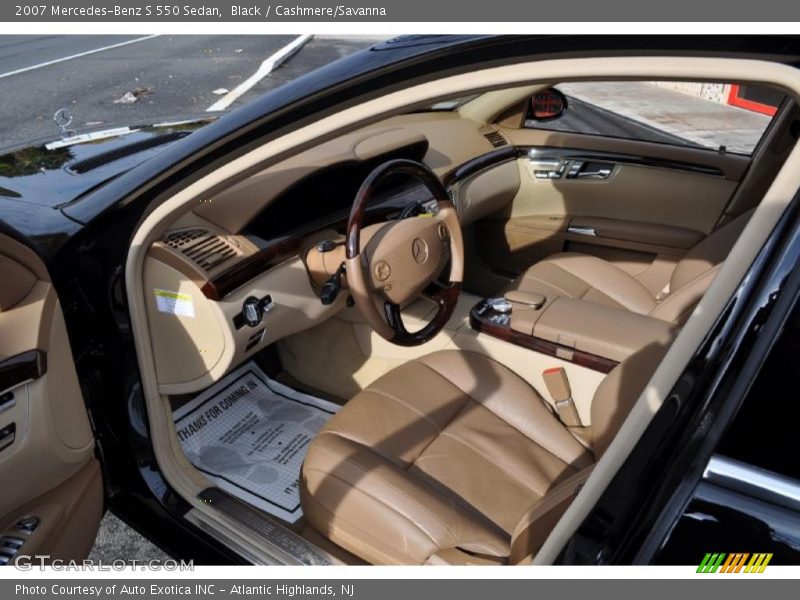 Black / Cashmere/Savanna 2007 Mercedes-Benz S 550 Sedan