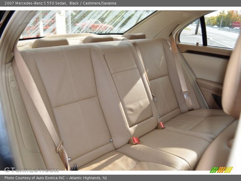 Black / Cashmere/Savanna 2007 Mercedes-Benz S 550 Sedan