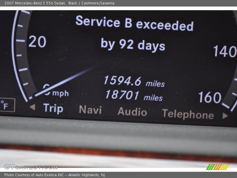 Black / Cashmere/Savanna 2007 Mercedes-Benz S 550 Sedan