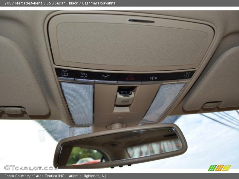 Black / Cashmere/Savanna 2007 Mercedes-Benz S 550 Sedan