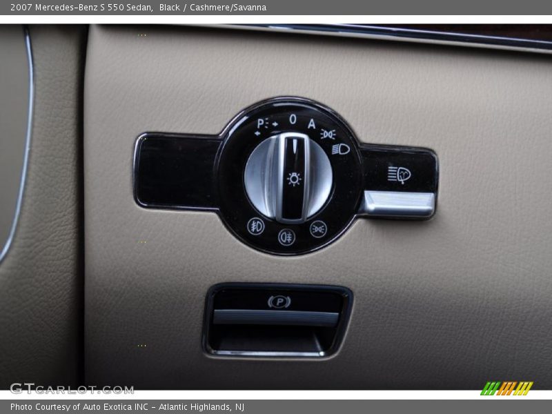 Black / Cashmere/Savanna 2007 Mercedes-Benz S 550 Sedan