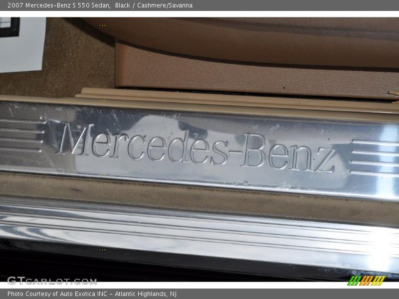 Black / Cashmere/Savanna 2007 Mercedes-Benz S 550 Sedan