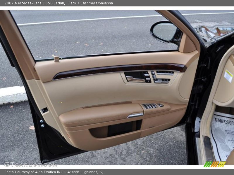 Black / Cashmere/Savanna 2007 Mercedes-Benz S 550 Sedan
