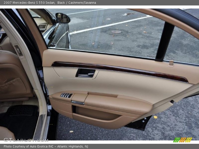 Black / Cashmere/Savanna 2007 Mercedes-Benz S 550 Sedan