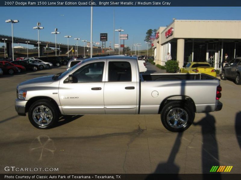 Bright Silver Metallic / Medium Slate Gray 2007 Dodge Ram 1500 Lone Star Edition Quad Cab