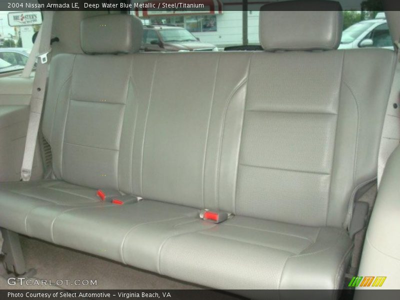 Deep Water Blue Metallic / Steel/Titanium 2004 Nissan Armada LE