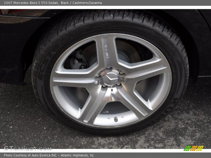 Black / Cashmere/Savanna 2007 Mercedes-Benz S 550 Sedan