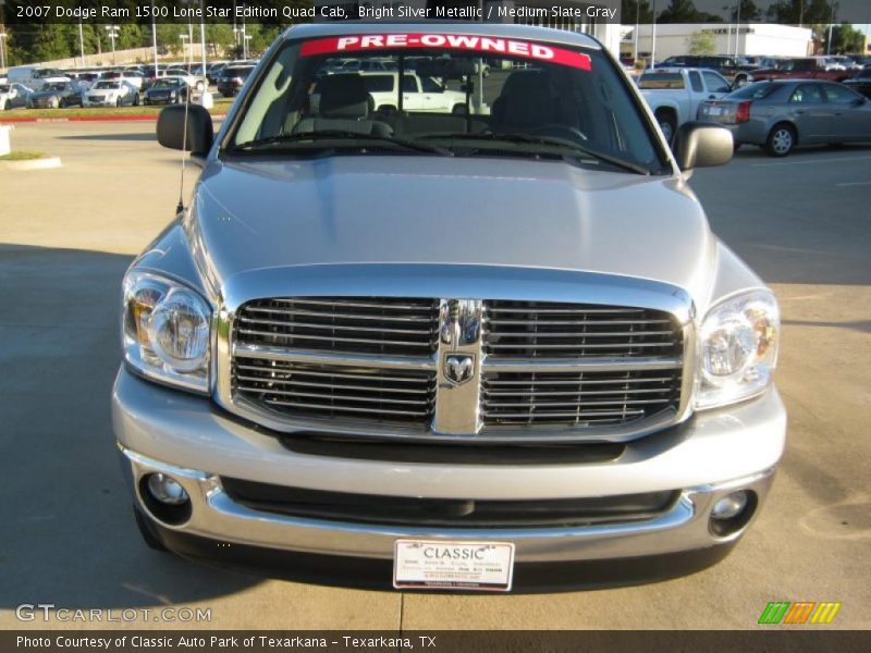 Bright Silver Metallic / Medium Slate Gray 2007 Dodge Ram 1500 Lone Star Edition Quad Cab