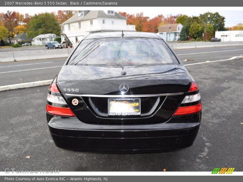 Black / Cashmere/Savanna 2007 Mercedes-Benz S 550 Sedan