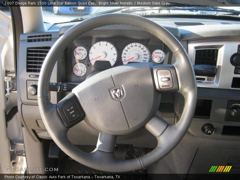 Bright Silver Metallic / Medium Slate Gray 2007 Dodge Ram 1500 Lone Star Edition Quad Cab
