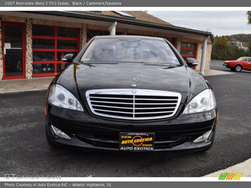 Black / Cashmere/Savanna 2007 Mercedes-Benz S 550 Sedan