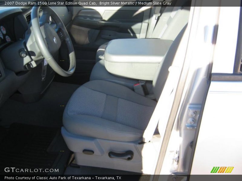 Bright Silver Metallic / Medium Slate Gray 2007 Dodge Ram 1500 Lone Star Edition Quad Cab
