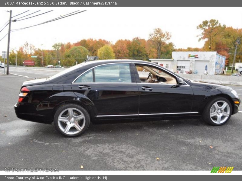 Black / Cashmere/Savanna 2007 Mercedes-Benz S 550 Sedan