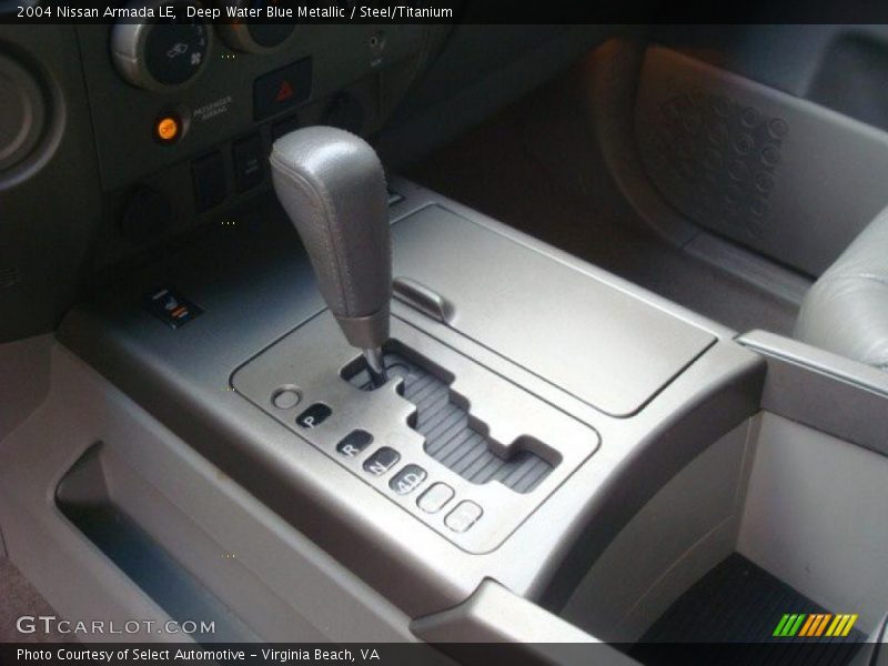 Deep Water Blue Metallic / Steel/Titanium 2004 Nissan Armada LE